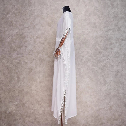 Robe de Plage Blanche Cover-up