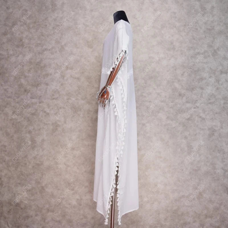 Robe de Plage Blanche Cover-up