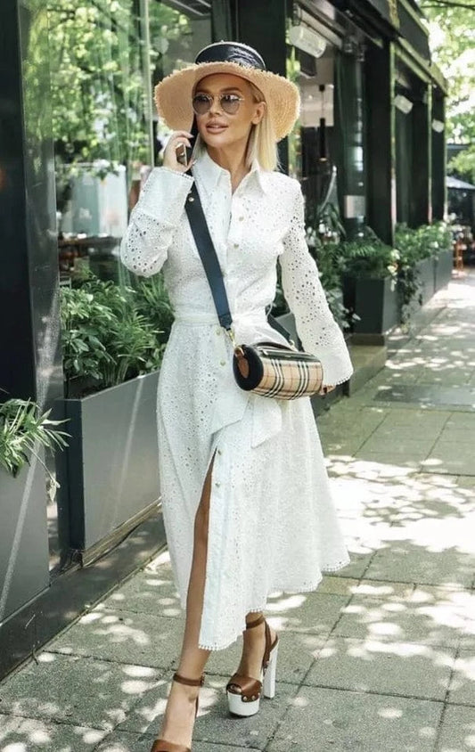 Robe de Plage Blanche Maya