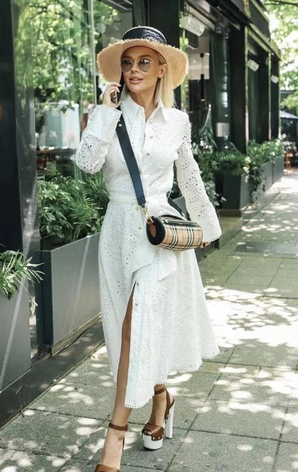 Robe de Plage Blanche Maya