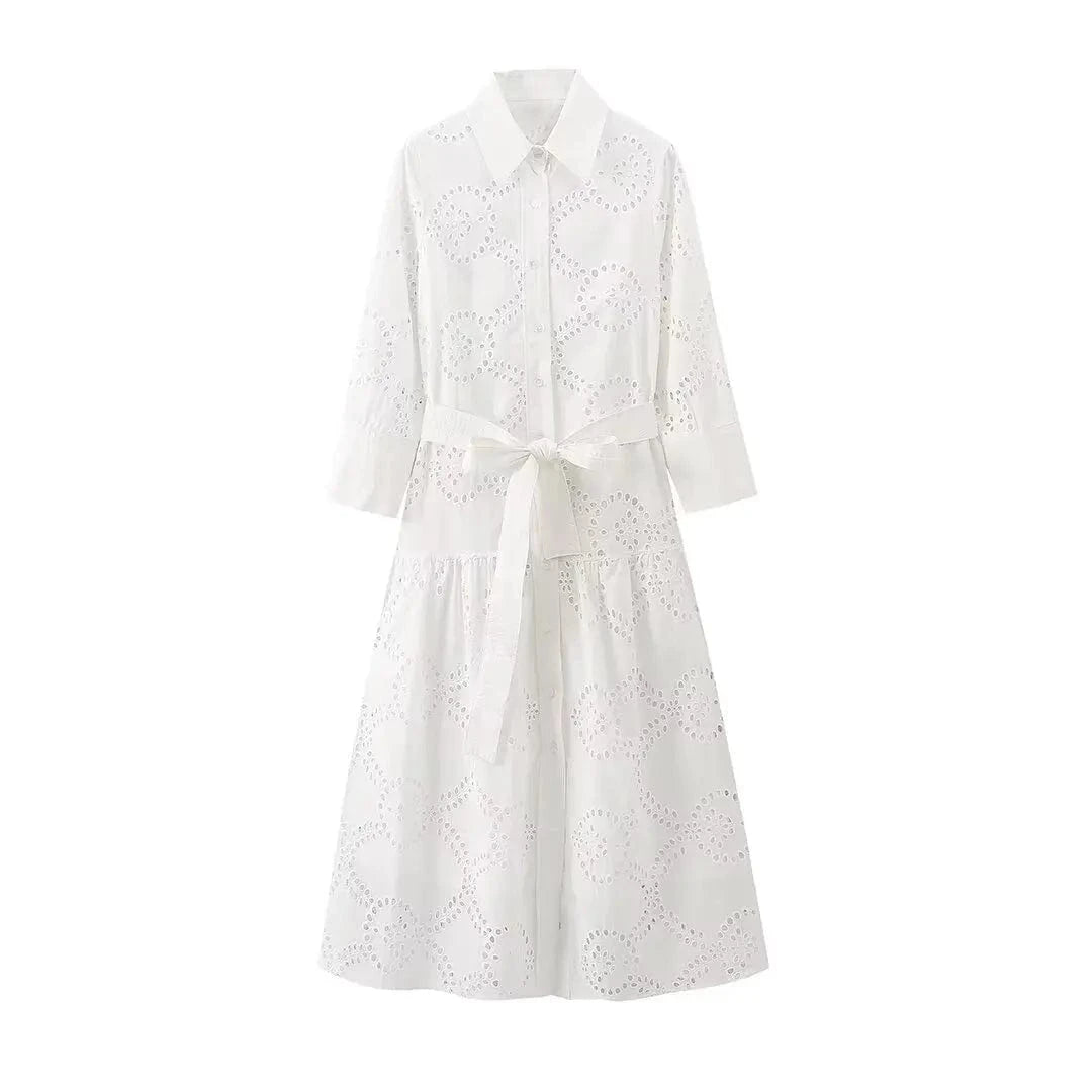 Robe de Plage Blanche Maya