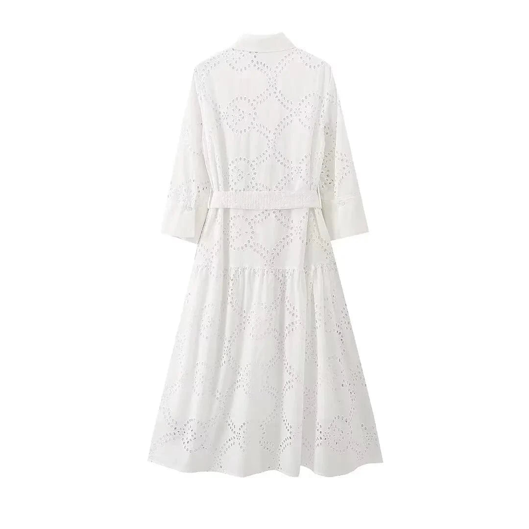 Robe de Plage Blanche Maya