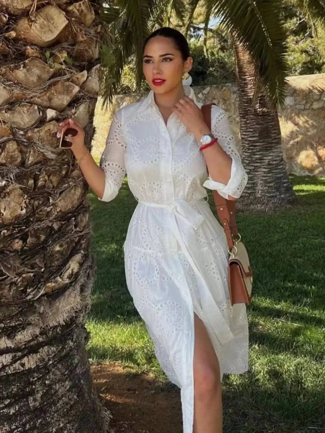 Robe de Plage Blanche Maya