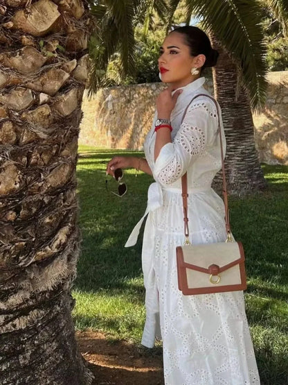 Robe de Plage Blanche Maya