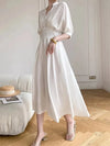 Robe de Plage Blanche Vanille
