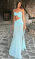 robe de plage bleue
