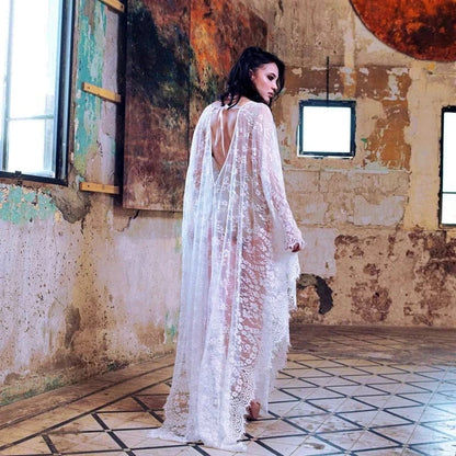 Robe de Plage Boho Poncho