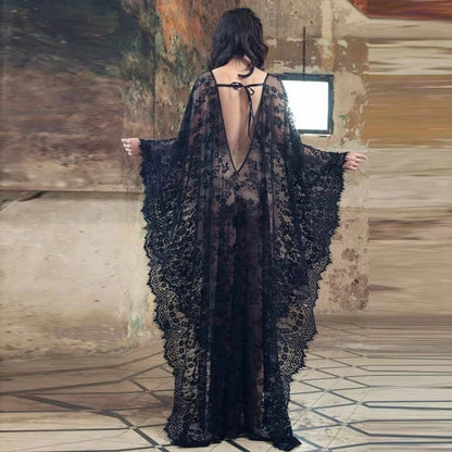 Robe de Plage Boho Poncho