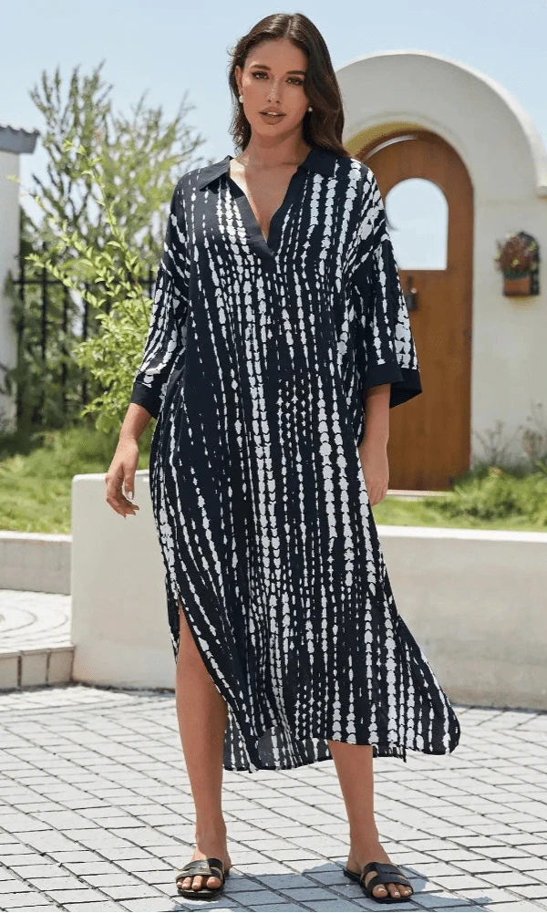 Robe de Plage Caftan Ambre
