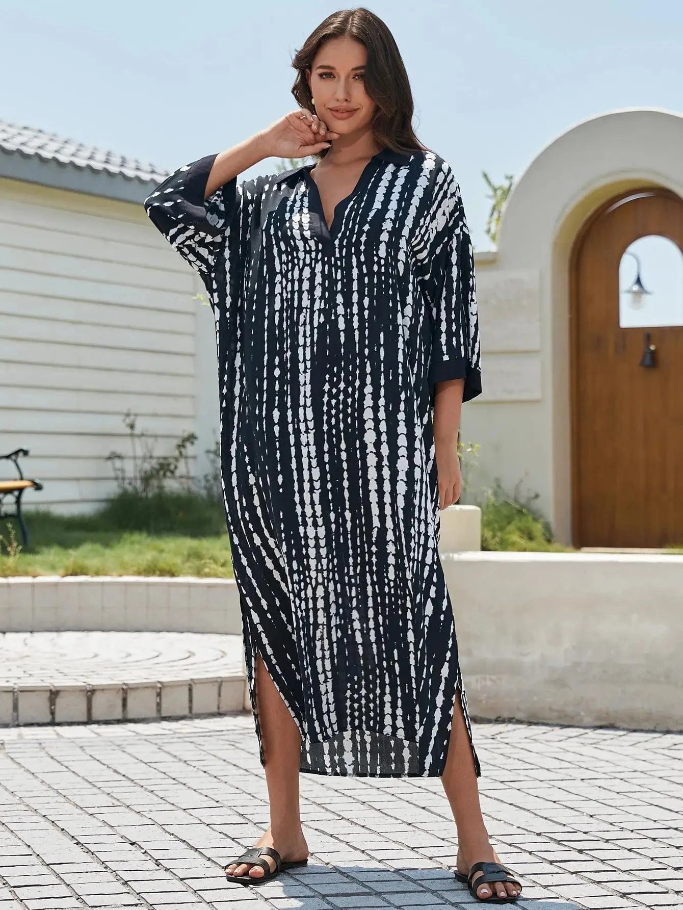 Robe de Plage Caftan Ambre