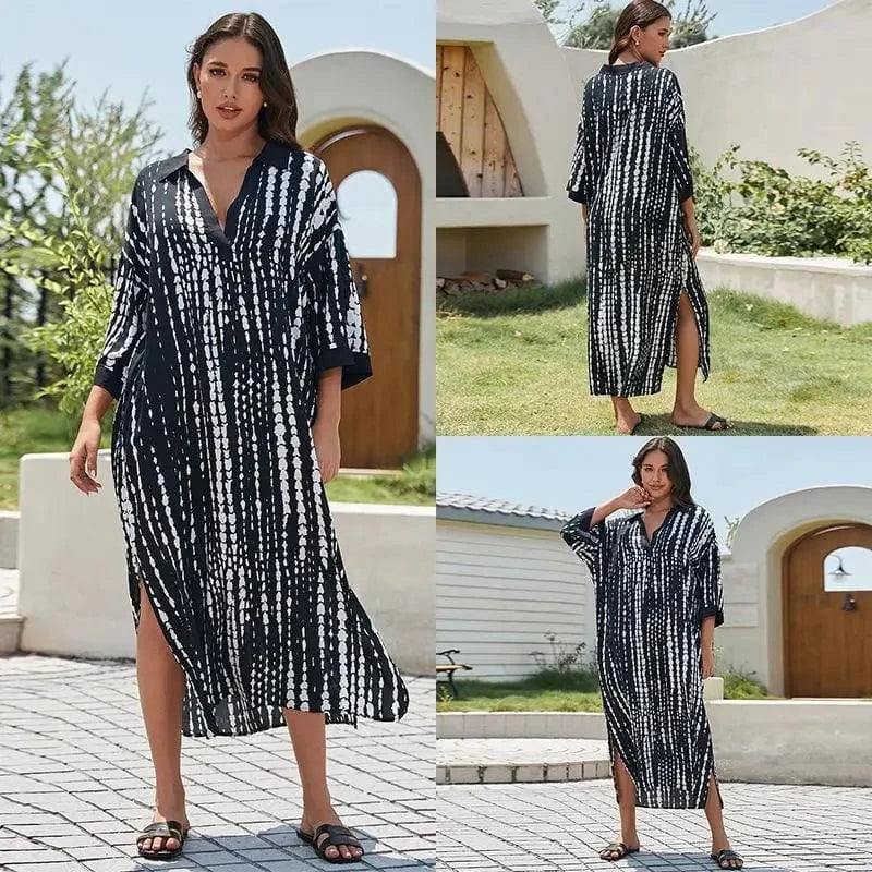 Robe de Plage Caftan Ambre