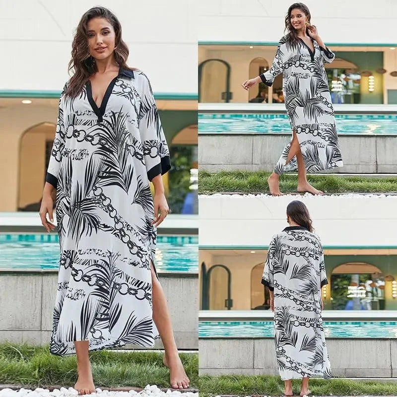 Robe de Plage Caftan Ambre