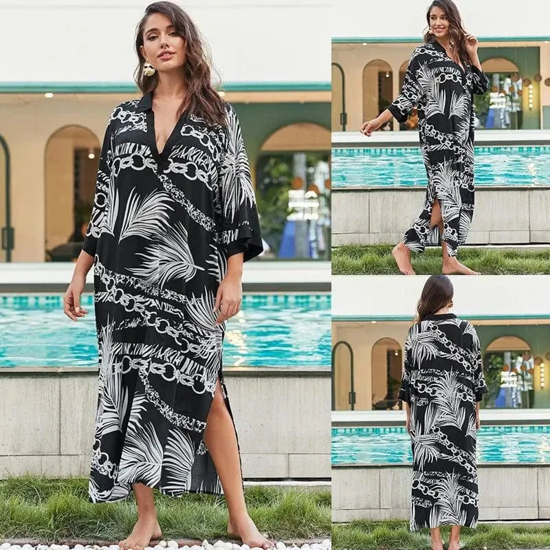 Robe de Plage Caftan Ambre