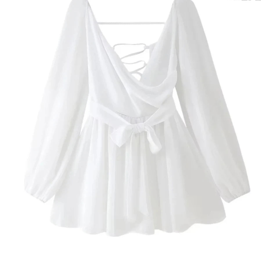 Robe de Plage Courte Col V