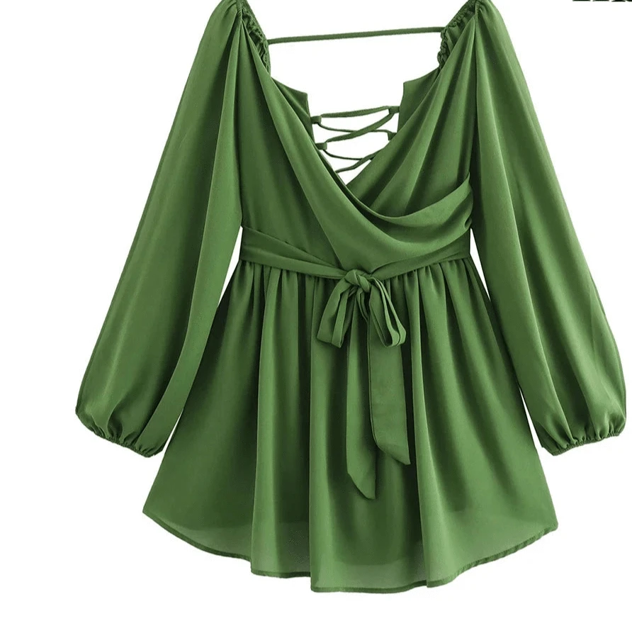 Robe de Plage Courte Col V