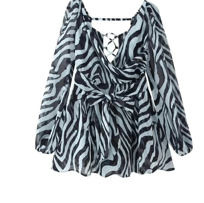 Robe de Plage Courte Col V