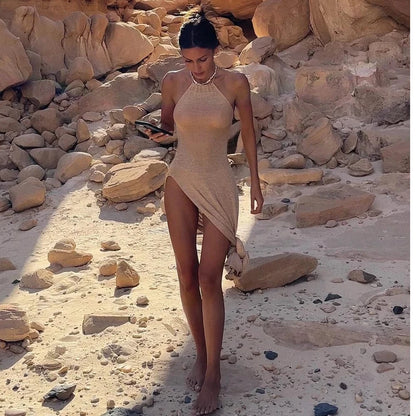 Robe de Plage Crochet Dos Nu