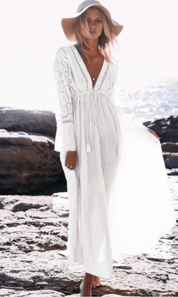 Robe de Plage Dentelle Justine