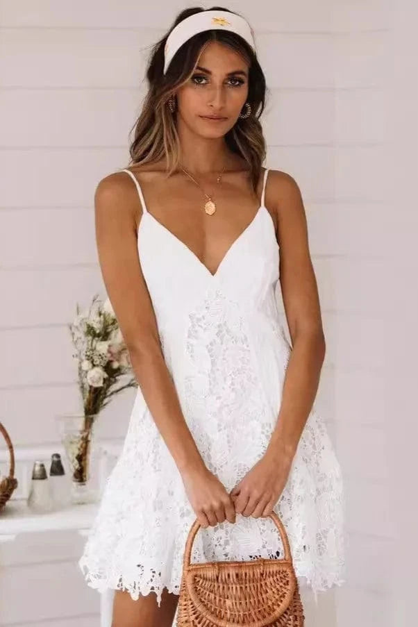 Robe de Plage Dentelle Sexy Carla