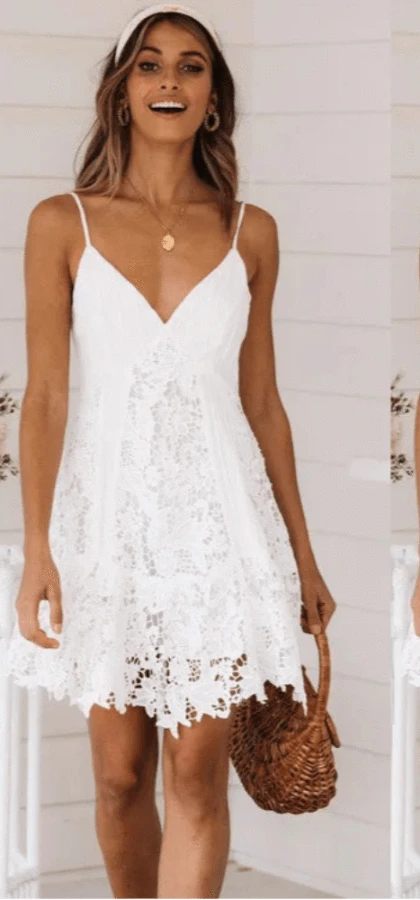 Robe de Plage Dentelle Sexy Carla