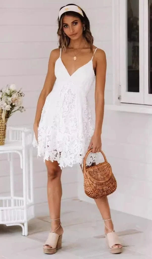 Robe de Plage Dentelle Sexy Carla