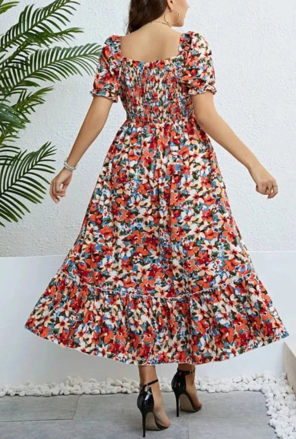 Robe de Plage Grande Taille Fleurie