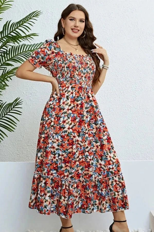 Robe de Plage Grande Taille Fleurie