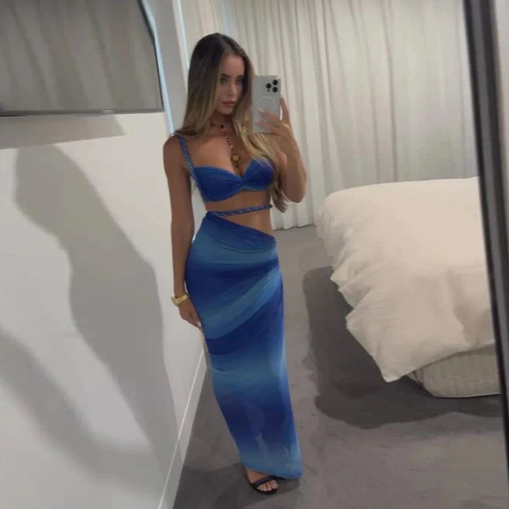 Robe de Plage Imprimée Beach