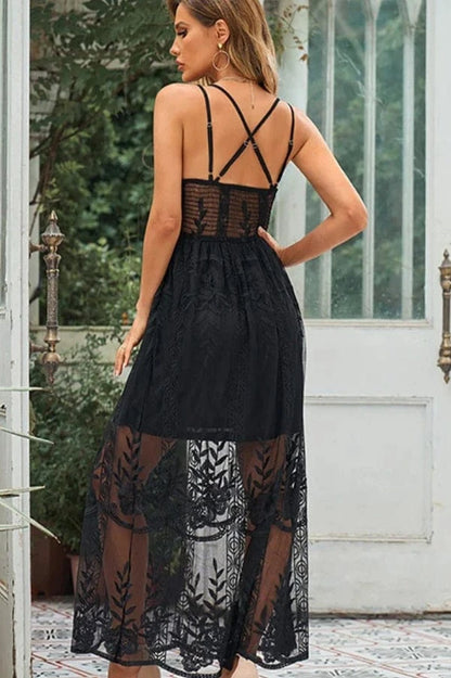 Robe de Plage Longue en Dentelle Sophia