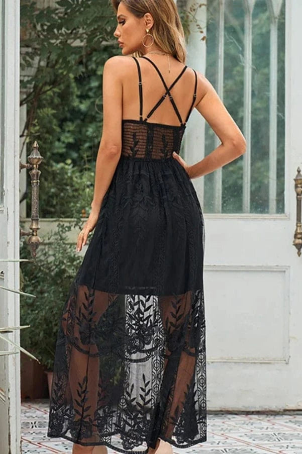 Robe de Plage Longue en Dentelle Sophia