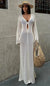 Robe de Plage Longue en Maille Résille