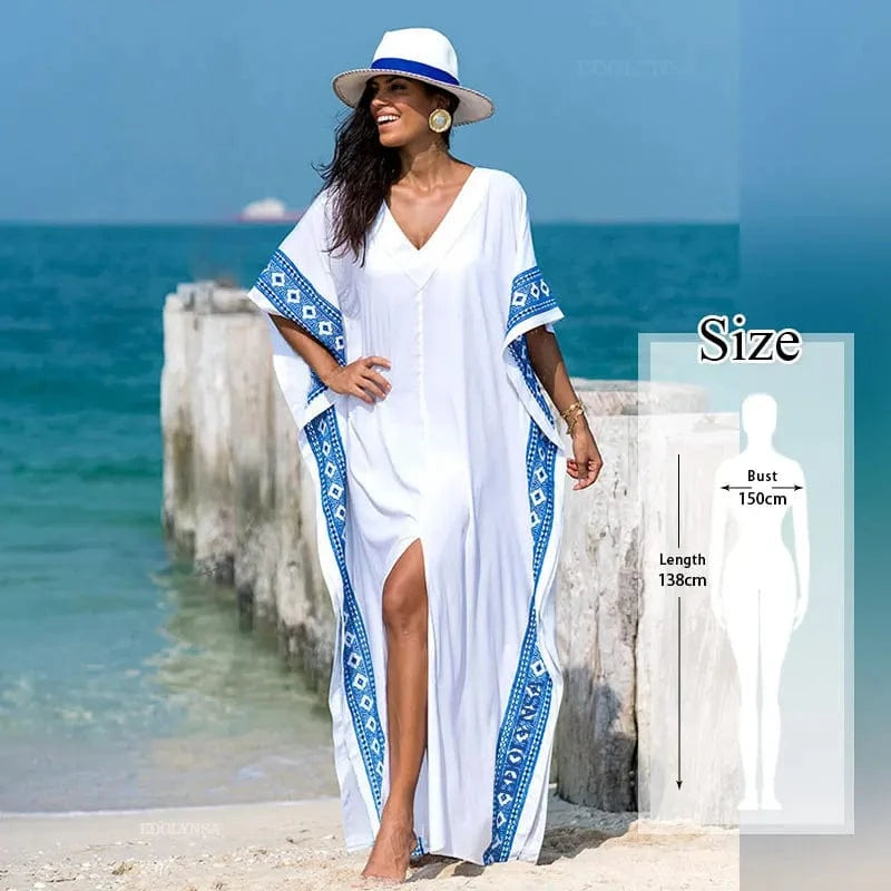 Robe de Plage Paréo Col V Diva