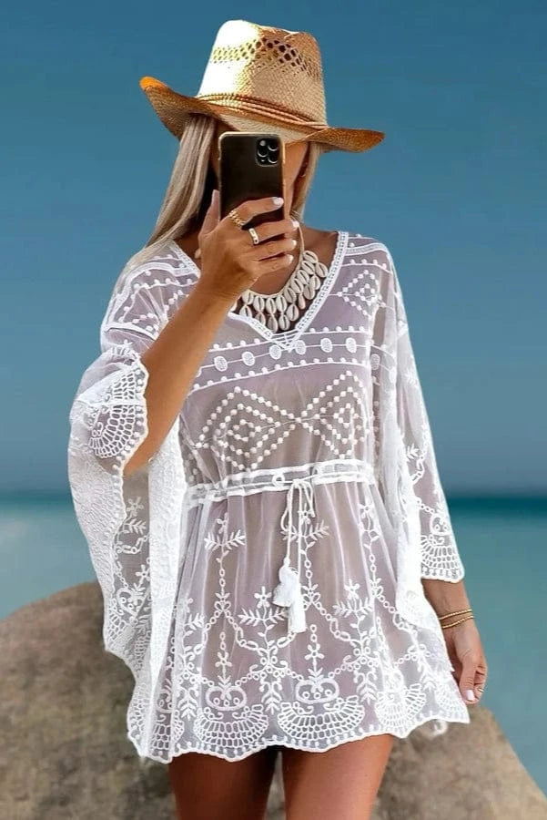 Robe de plage Paréo en Dentelle Amelia