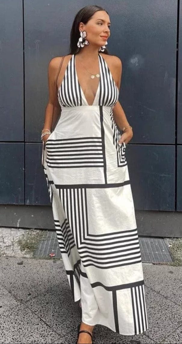 Robe de Plage Rayures