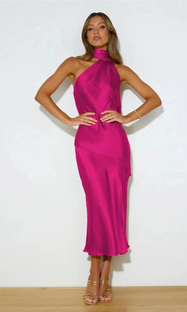 Robe de Plage Satin Romane