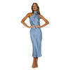 Robe de Plage Satin Romane