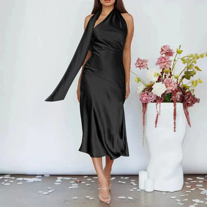 Robe de Plage Satin Romane