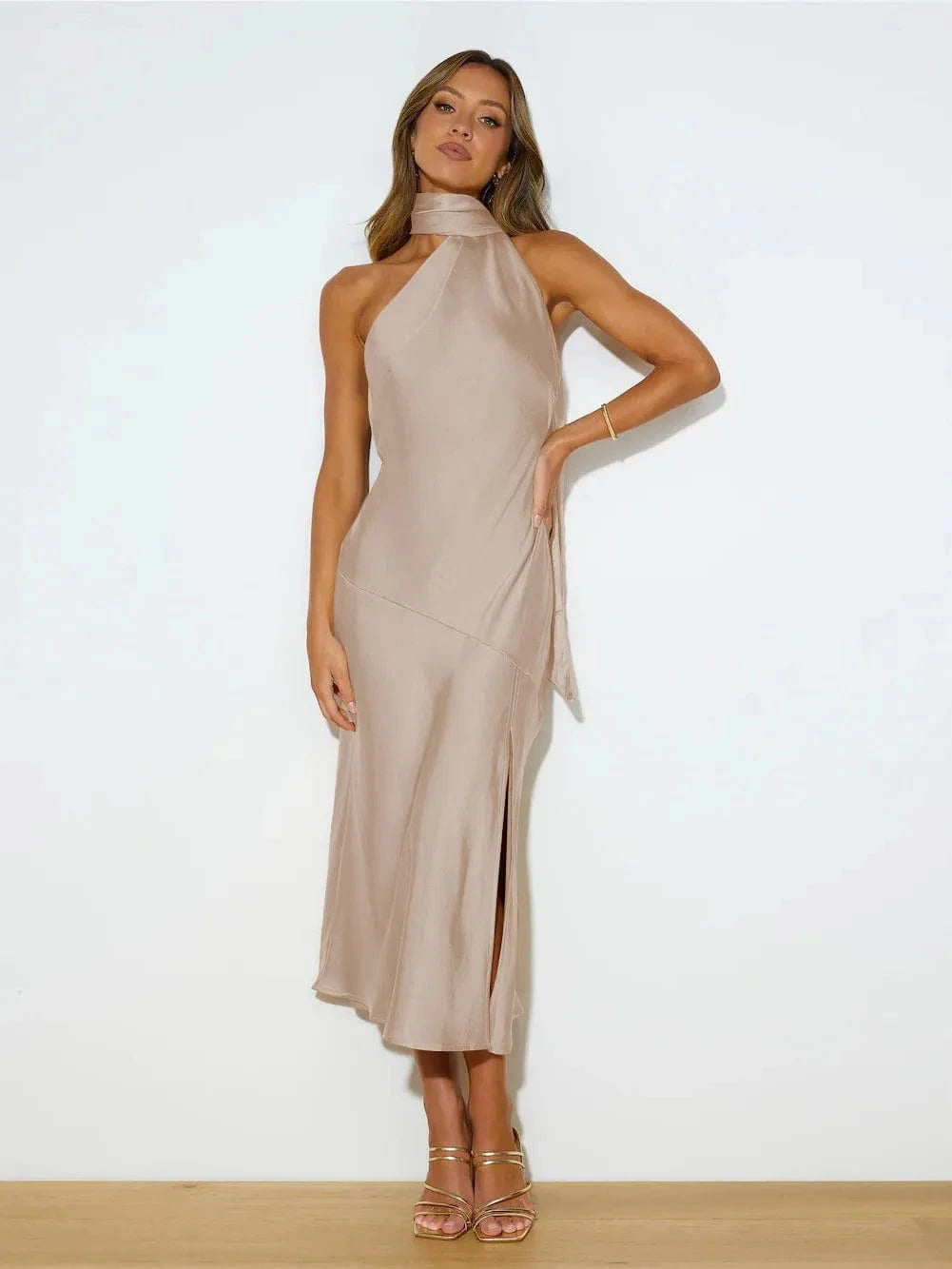 Robe de Plage Satin Romane
