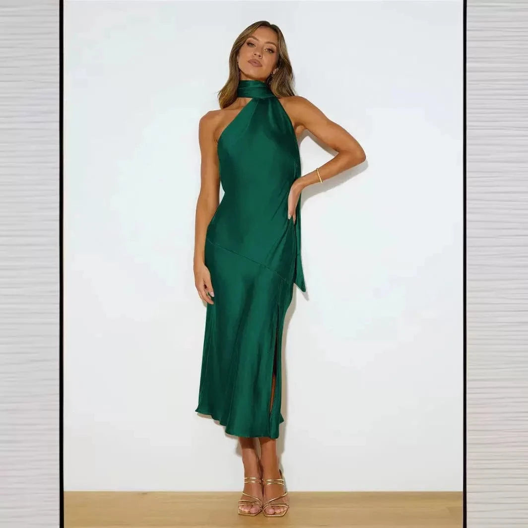 Robe de Plage Satin Romane