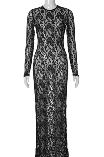 Robe de Plage Sexy en Dentelle Transparente