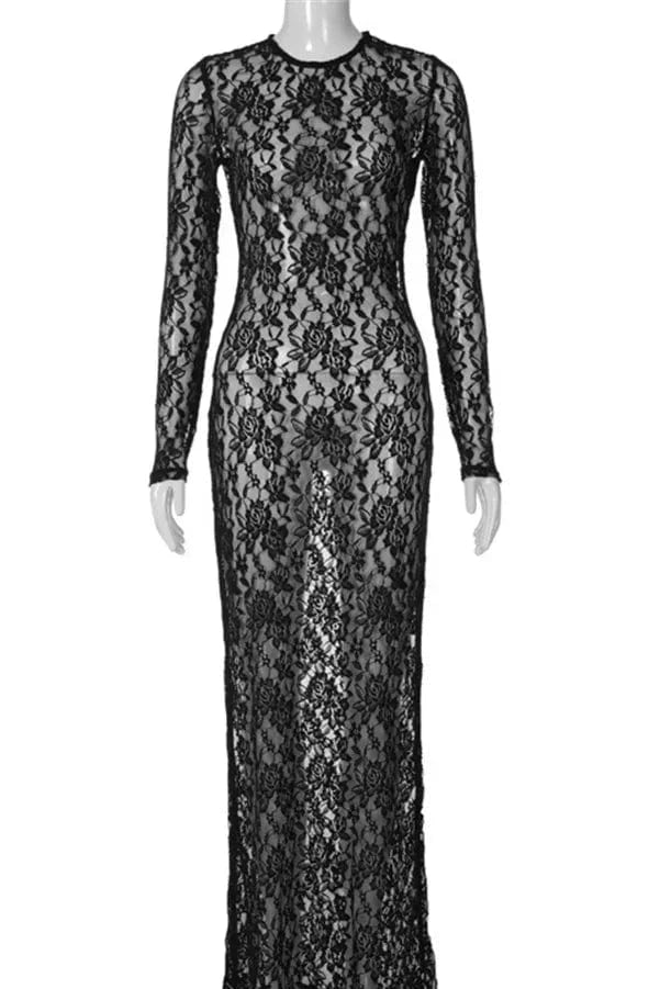 Robe de Plage Sexy en Dentelle Transparente