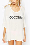 Robe de Plage Tee-shirt Coconut