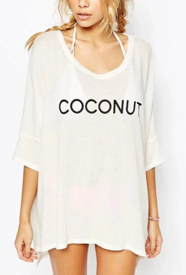 Robe de Plage Tee-shirt Coconut