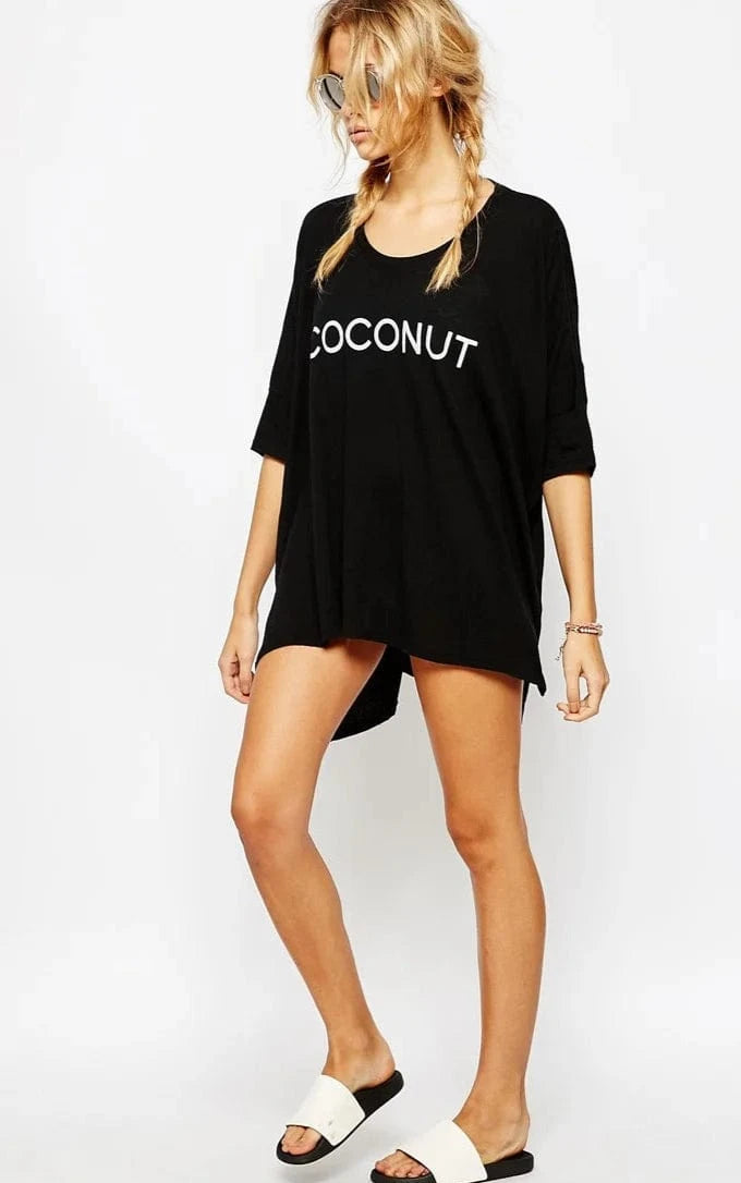 Robe de Plage Tee-shirt Coconut