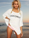 Robe de Plage Tee-shirt Coconut