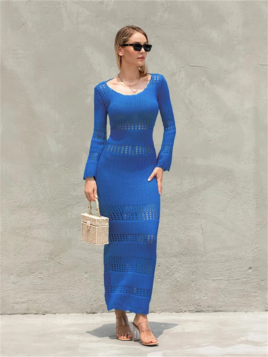 Robe de Plage Tricotée