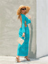 Robe de Plage Tricotée