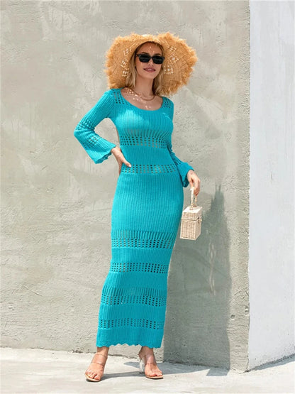 Robe de Plage Tricotée