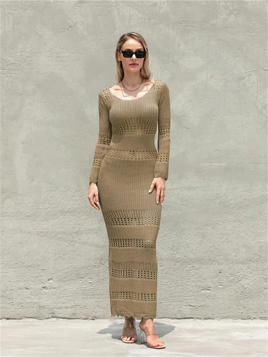 Robe de Plage Tricotée