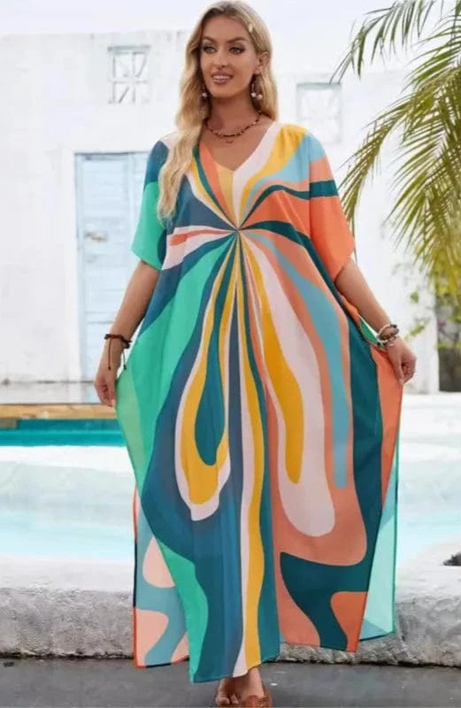 Robe de Plage Tunique en Mousseline